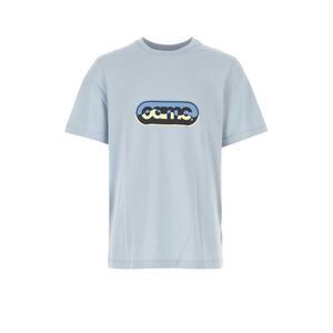 Oamc Men Light-Blue Cotton Oversize T-Shirt
